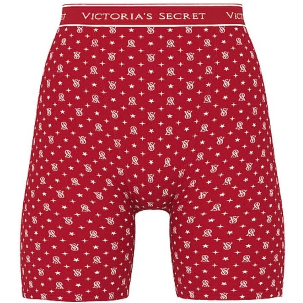 Victoria’s Secret Logo Cotton High-Waist Boxer Brief NWT
